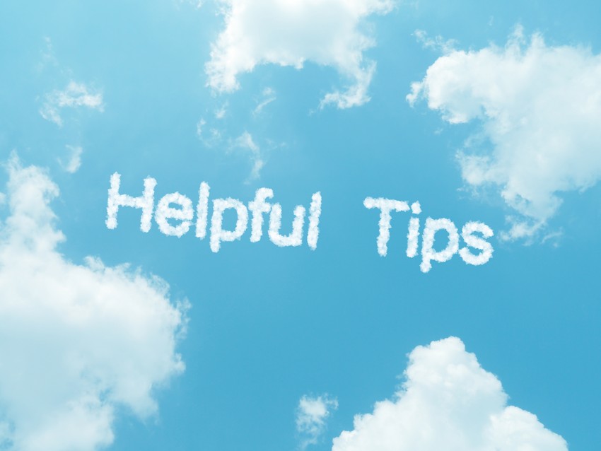 A cloud with the word helpful tips written on it from Ace QBank.